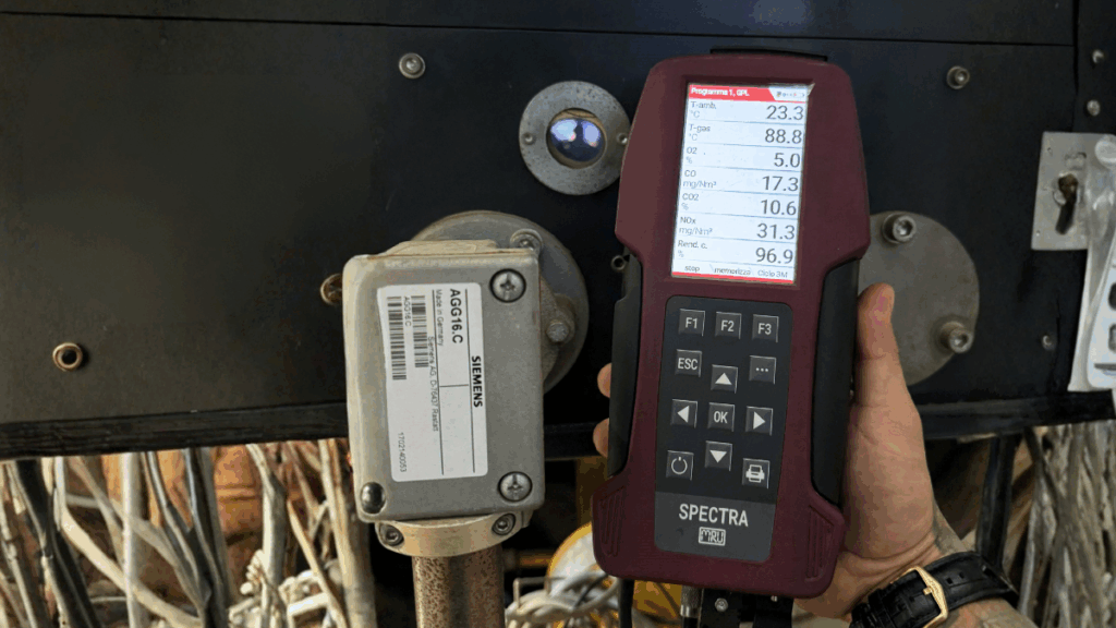 analizzatore fumi caldaia